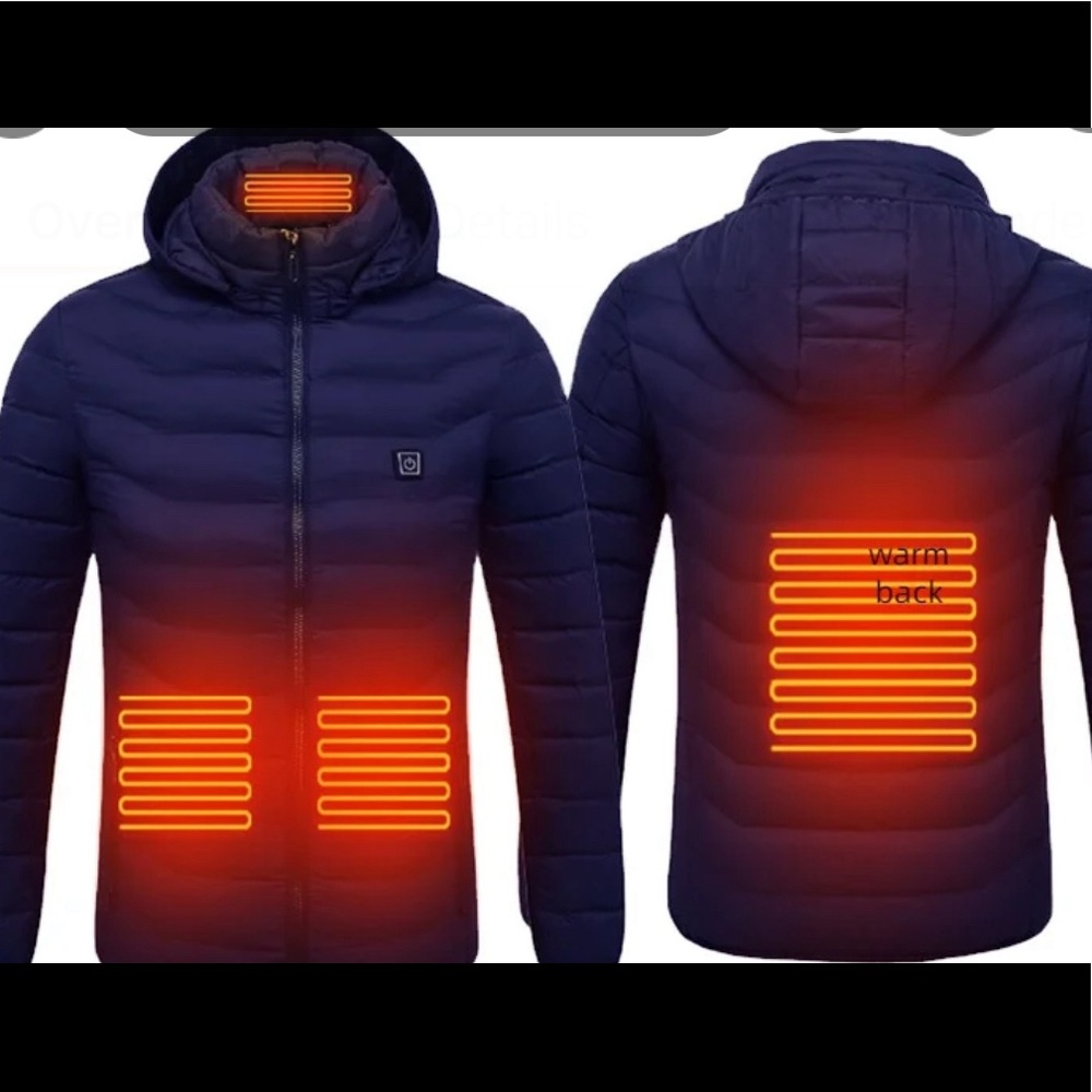 men /women/jacket with heating pads . chargeble /waterproof /camping gear